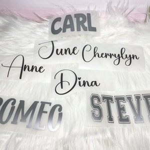 Personalized Name Decal, Vinyl Name Decals, Tumbler Name Decal