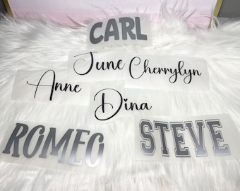 Personalized Name Decal, Vinyl Name Decals, Tumbler Name Decal
