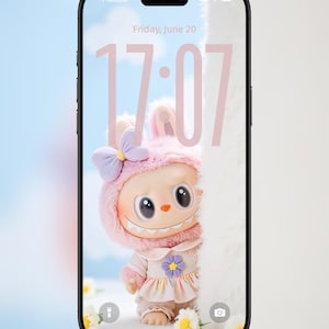 Labubu Live Wallpaper | Labubu Live Photo | Labubu Flashlight | Labubu Pink| Animated Digital Screen | Kawaii Aesthetic Background