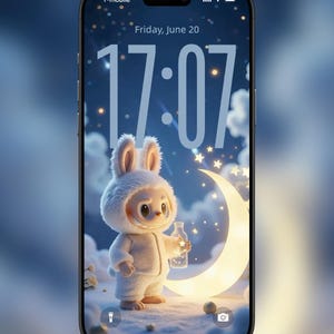 Labubu Live 4K Wallpaper | Labubu Live Photo | Labubu Wallpaper | Labubu Stars | Live Wallpaper | Kawaii Aesthetic Background