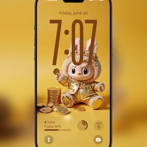Labubu Live Wallpaper | Labubu Live Photo | Labubu Flashlight | Labubu Gold| Animated Digital Screen | Kawaii Aesthetic Background