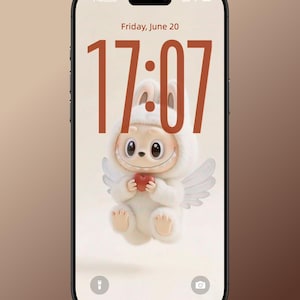 Labubu Live Wallpaper |  Labubu Live Photo | Animated Digital Phone Screen | Instant Download | Kawaii Aesthetic Background | Angel