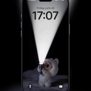 Labubu Switch on Light Live Wallpaper | Labubu 4k Live Photo | Labubu Flashlight | Animated Phone Screen | Kawaii Aesthetic Background