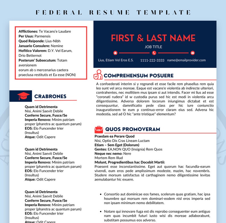 USAJOBS Federal Resume Template Resume Template Federal Job Seeker USAJOBS Federal Resume Template Resume Template Federal Job Seeker