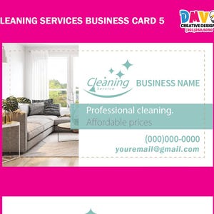 Tarjetas de Presentacion Limpiezas - Service de nettoyage Cartes de visite