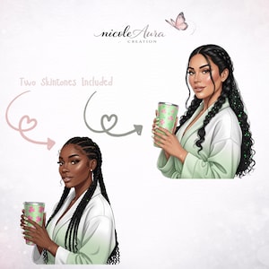 St Patrick Day Women| Lucky Girl Clipart| Commercial Use Clipart