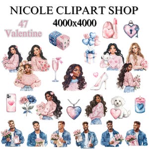 Valentines Day Clipart| Commercial Use