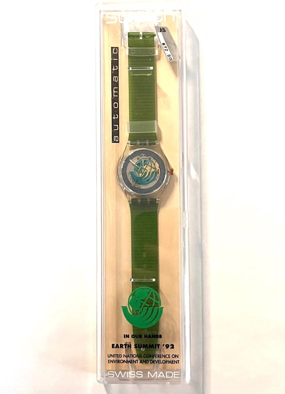 Vintage Swatch Automatic Earth Summit '92 Time to Move - Etsy