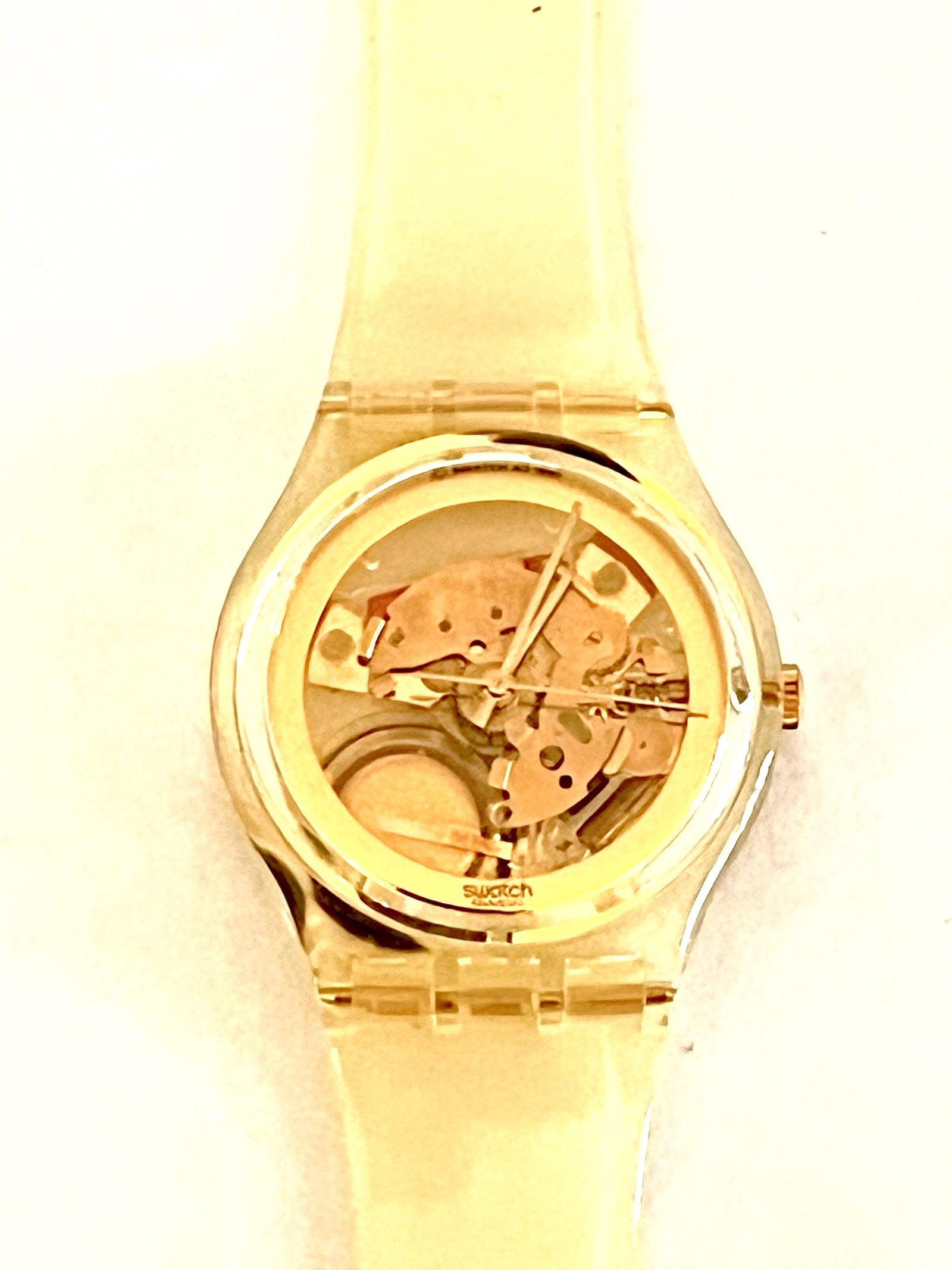 Vintage Swatch Watch Golden Jelly - Etsy