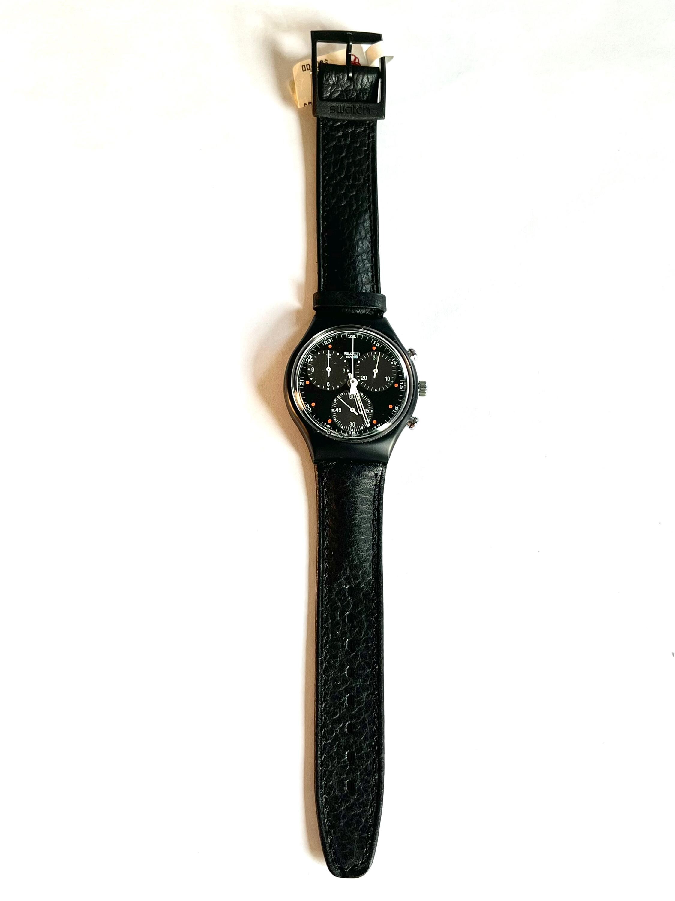 Vintage Swatch Watch Chrono Wall Street - Etsy