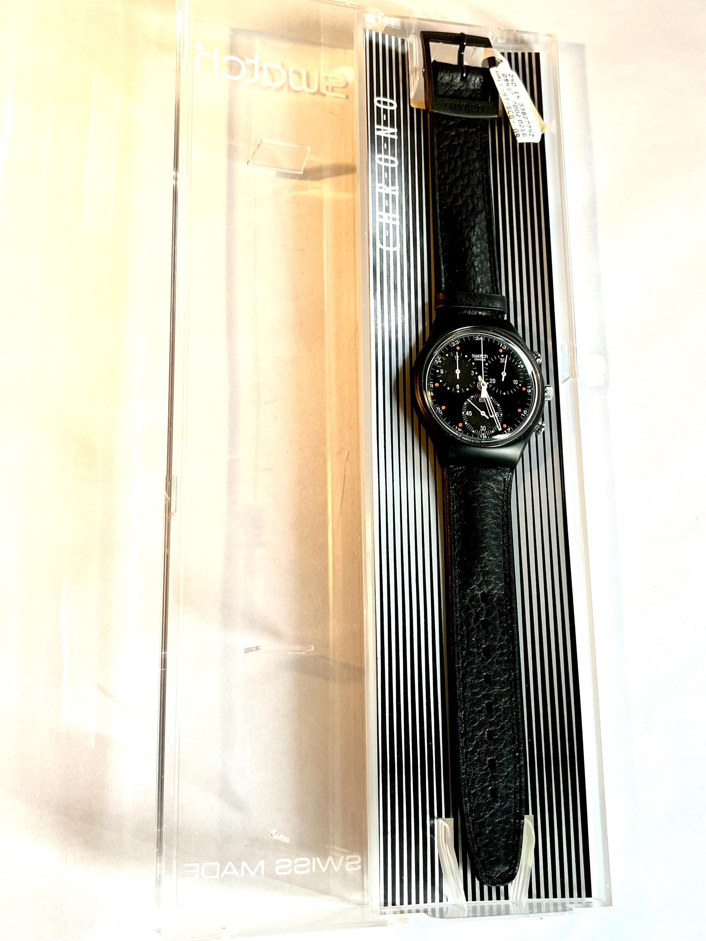 Vintage Swatch Watch Chrono Wall Street - Etsy