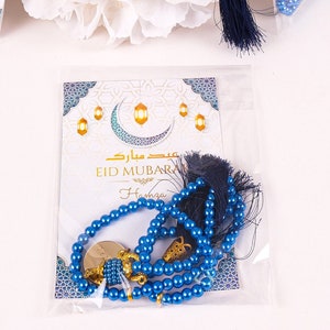 Cuentas de oración personalizadas con saludos, tarjetas de agradecimiento, regalos de recuerdo para bodas, Nikkah, baby shower, cumpleaños, Tasbeeh, Masbaha