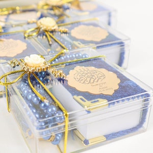 Mini coffret cadeau islamique personnalisé coran tasbeeh, mariage baby shower anniversaire ramadan eid islamique musulman cotillons cadeaux pour les invités en vrac