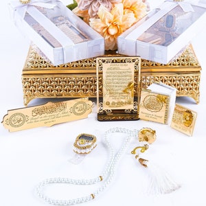 Personalized All in One Islamic Gift Set, Favors for Guests, Wedding Baby Shower Birthday Ramadan Eid Islamic Muslim Party Favors Gifts