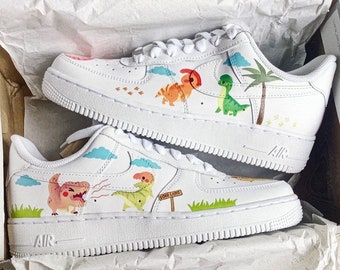 Cute Dino Air Force 1 Custom BEST SELLING, Limited Edition, Perfect Gift,Mother day gift Order now>>> etsneaker.com/mins-187