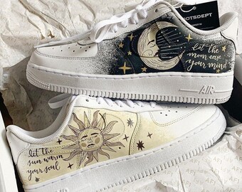 Celestial Sun And Moon Air Force 1 Custom BEST SELLING, Limited Edition, Perfect Gift,Mother day gif Order now>>> etsneaker.com/mins-197