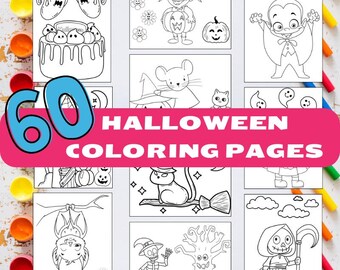 Coloriages D'Halloween, Feuilles À Colorier Imprimables, Activité D'Halloween, Automne, Coloriages D'halloween Pour Les Enfants, Pages À Colorier