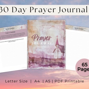Kit de journal de culte, pages de journal pour la foi, fournitures pour journal de la foi, téléchargement numérique, journal de prières, créations en papier, verset de la Bible, prières