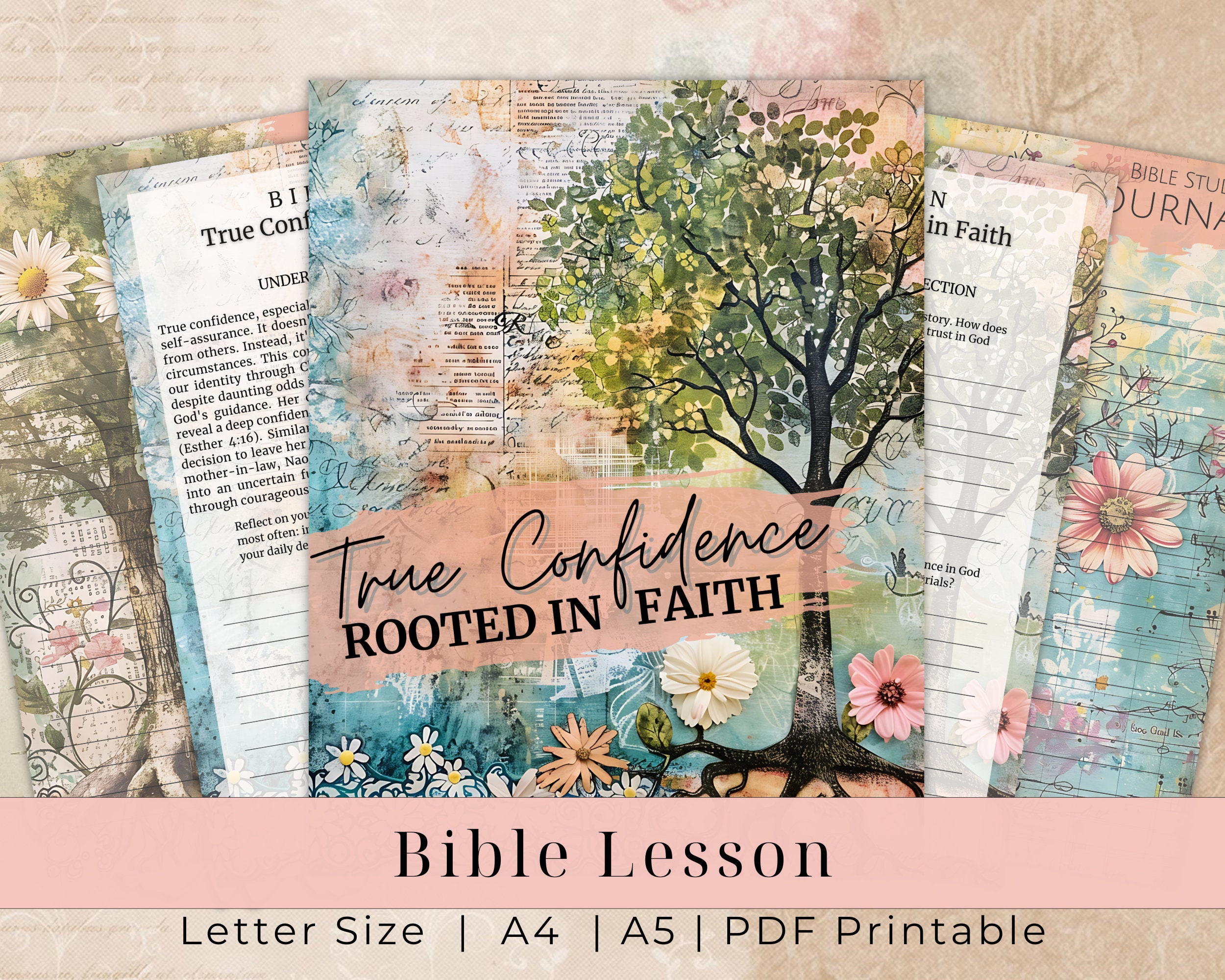 Worship Journal Kit, Faith junk journal pages, Faith Journal supplies, Digital Download, Prayer Journal, Bible Verse, devotional journalism
