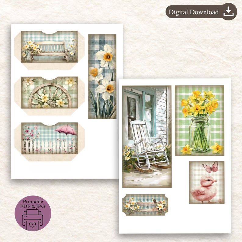 Spring Folio Kit: Easter Printable, Junk Journal (PDF & JPG) - Etsy