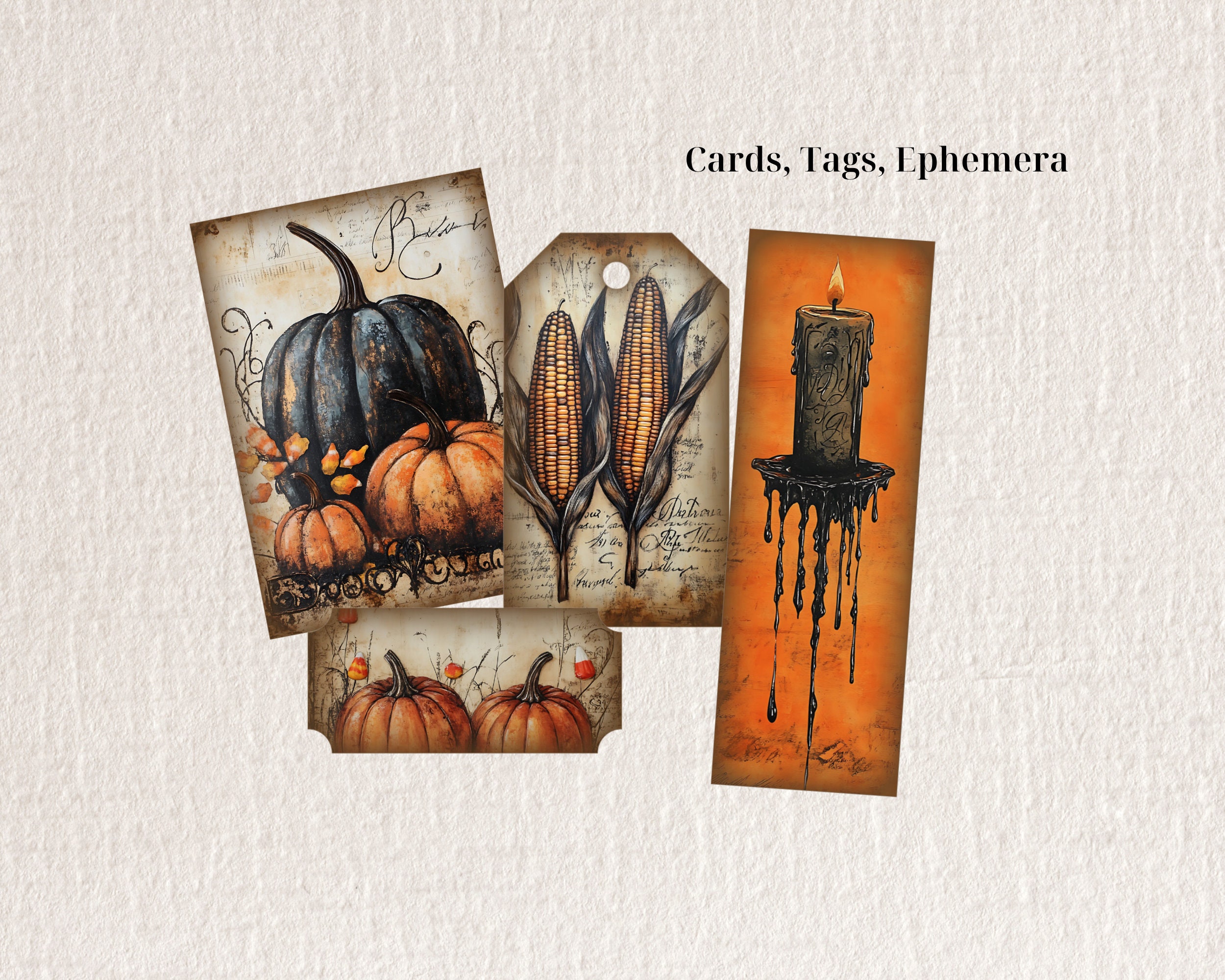 ヴィンテージハロウィンジャンクジャーナルキット：レトロな不気味な