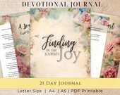 Devotional Journal Kit, Finding Joy, 21 Days (Digital Download)