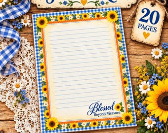 Faith Journal Kit | Lined Paper | Christian Junk Journal Printable