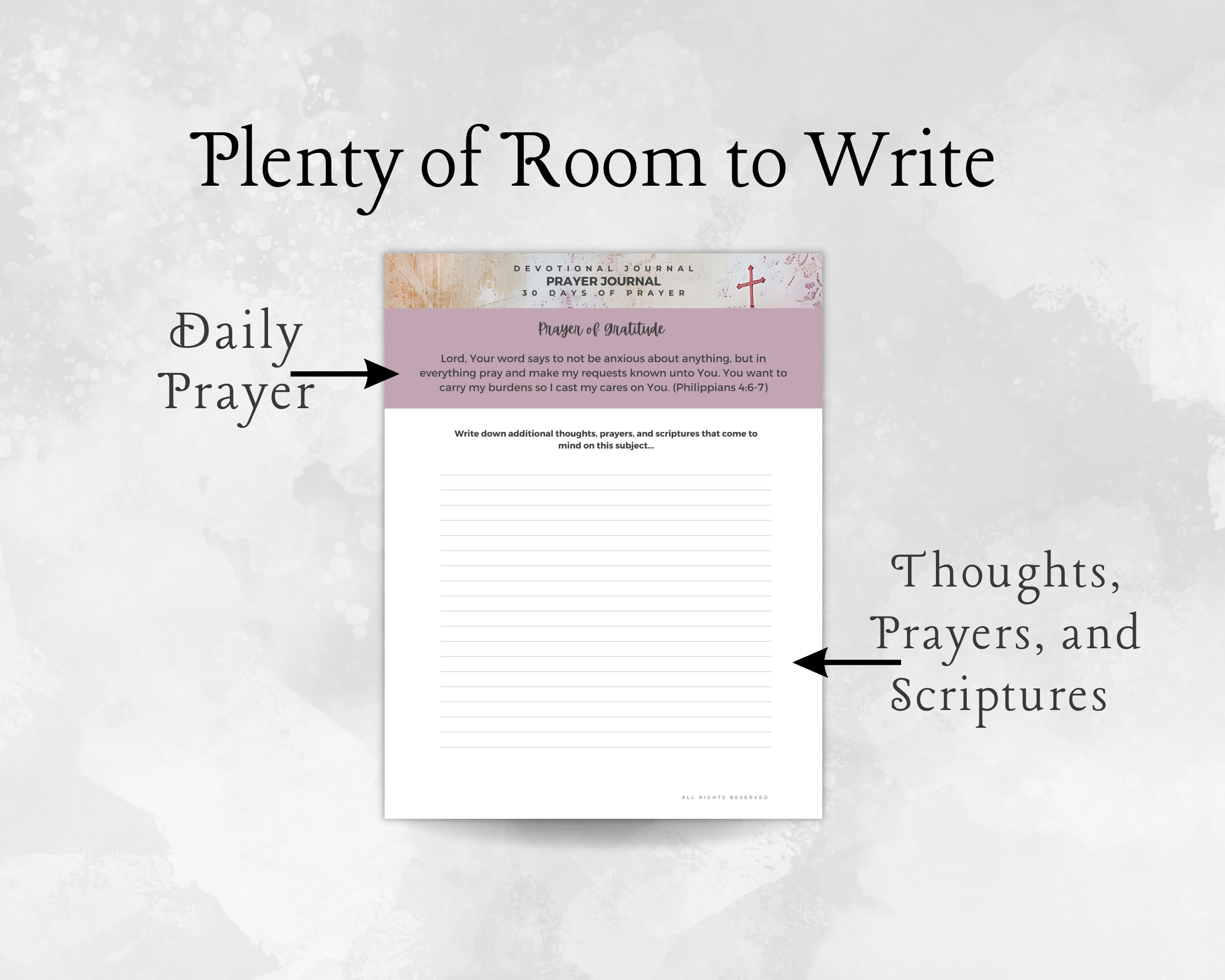 30-day Prayer Journal Kit: Faith Journaling (digital Download) - Etsy