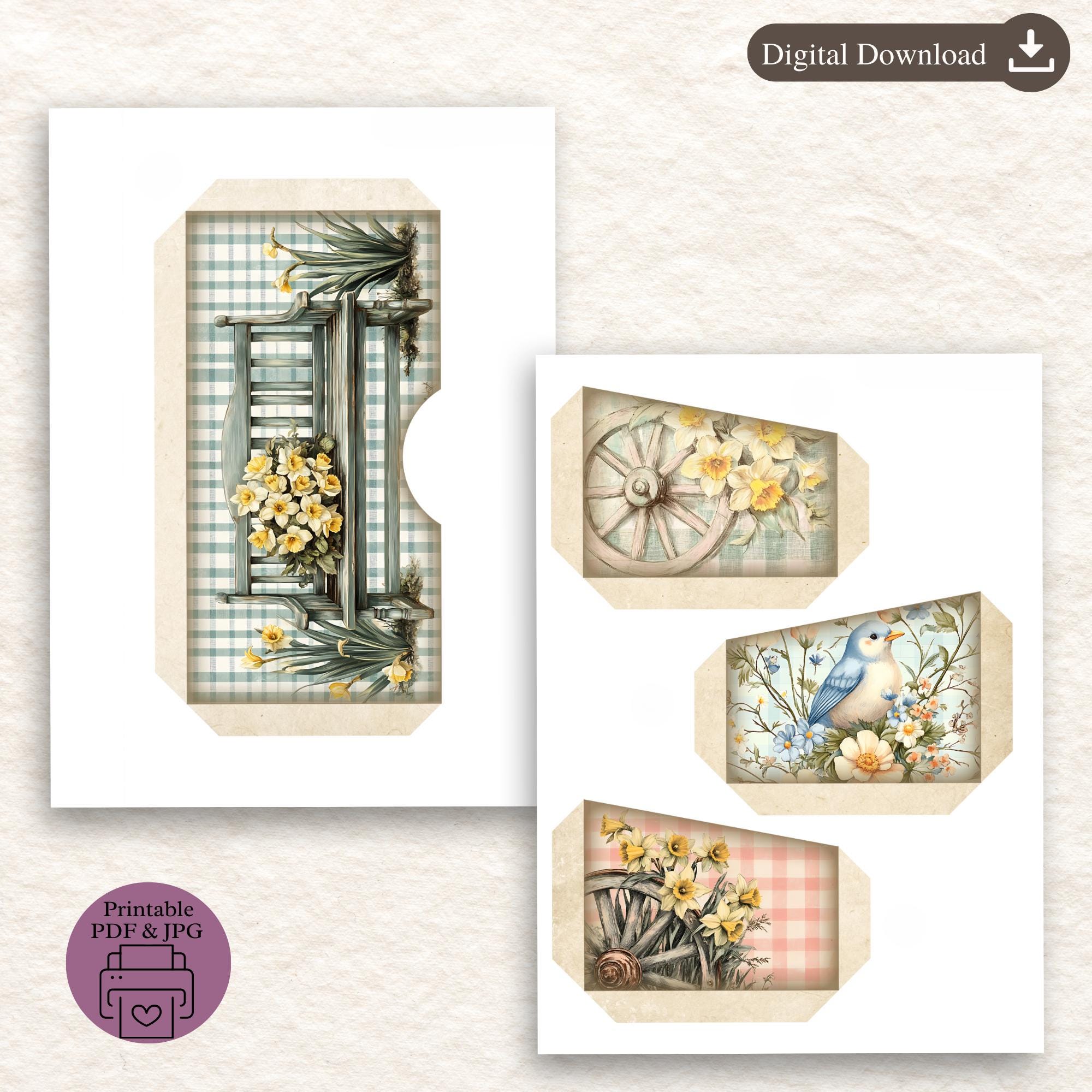 Spring Folio Kit: Easter Printable, Junk Journal (PDF & JPG) - Etsy