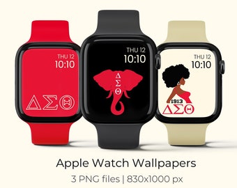 Apple Watch Wallpaper for Delta Sigma Theta Sorority. Delta Sigma Theta Apple Watch Face. DST 1913 Watch Screen. Delta Soror PNG Watch Face