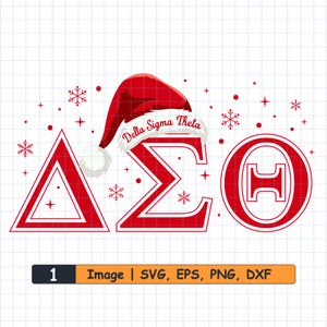 Delta Sigma Theta Christmas SVG, dxf, png, eps Bundle. DST svg, Delta Sigma Theta, DST, Delta png, Delta svg, Sigma svg, hbcu svg. Cut Files