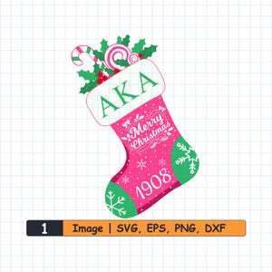 Alpha Kappa Alpha Christmas Svg, png, eps Bundle. AKA Letters svg, Alpha Kappa Alpha, Sorority svg, Alpha Kappa Alpha Soror. 1908. Cut File