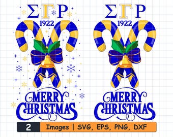 Sigma Gamma Rho Christmas SVG Bundle: Sorority Letters, 1922 (Digital Download)