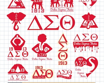 Delta Sigma Theta SVG Bundle: DST Sorority Graphics (Digital Download)