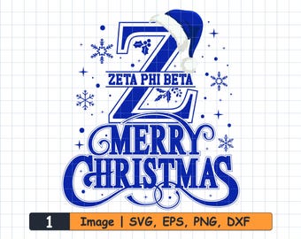 Zeta Phi Beta Christmas SVG Bundle: Sorority Cut File (Digital Download)
