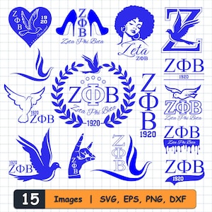 15 Zeta Phi Beta Svg, dxf, png, eps bundle. ZPB svg, Zeta Phi Beta, ZPB, zeta png, zeta svg, sorority svg, hbcu svg. Cut Files Cricut. 1920.
