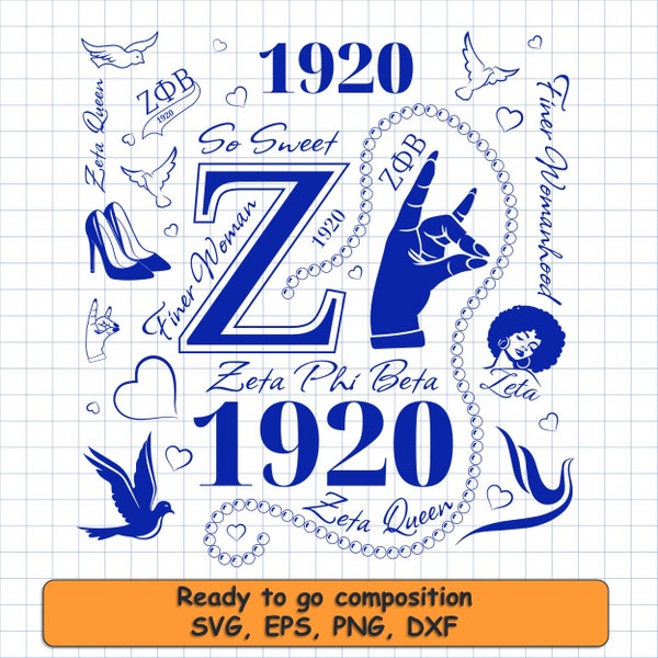 20 Zeta Phi Beta Svg, dxf, png, eps bundle. ZPB svg, Zeta Phi Beta, ZPB, zeta png, zeta svg, sorority svg, hbcu svg. Cut Files Cricut. 1920.