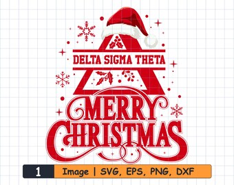 Delta Sigma Theta Christmas SVG Bundle: DST Sorority Cut Files (Digital Download)