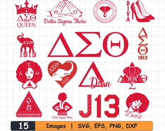 Delta Sigma Theta SVG Bundle: DST Sorority Vector Graphics (Digital Download)