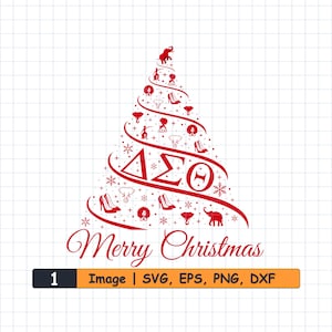 Delta Sigma Theta Christmas SVG, dxf, png, eps Bundle. DST svg, Delta Sigma Theta, DST, Delta png, Delta svg, Sigma svg, hbcu svg. Cut Files