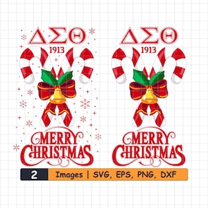 Delta Sigma Theta Christmas SVG, dxf, png, eps Bundle. DST svg, Delta Sigma Theta, DST, Delta png, Delta svg, Sigma svg, hbcu svg. Cut Files