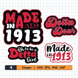 Delta Omega Theta SVG Bundle: Schwesternschaft Grafik (Digitaler Download)