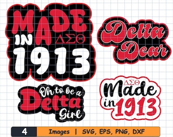 Paquete SVG Delta Sigma Theta: Gráficos de hermandad (Descarga digital)