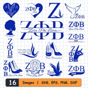 16 Zeta Phi Beta Svg, dxf, png, eps bundle. ZPB svg, Zeta Phi Beta, ZPB, zeta png, zeta svg, sorority svg, hbcu svg. Cut Files Cricut. 1920.