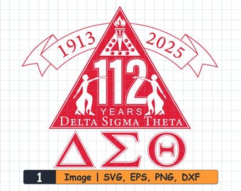 Delta Sigma Theta SVG Bundle: DST 112 Anniversary (Digital Download)