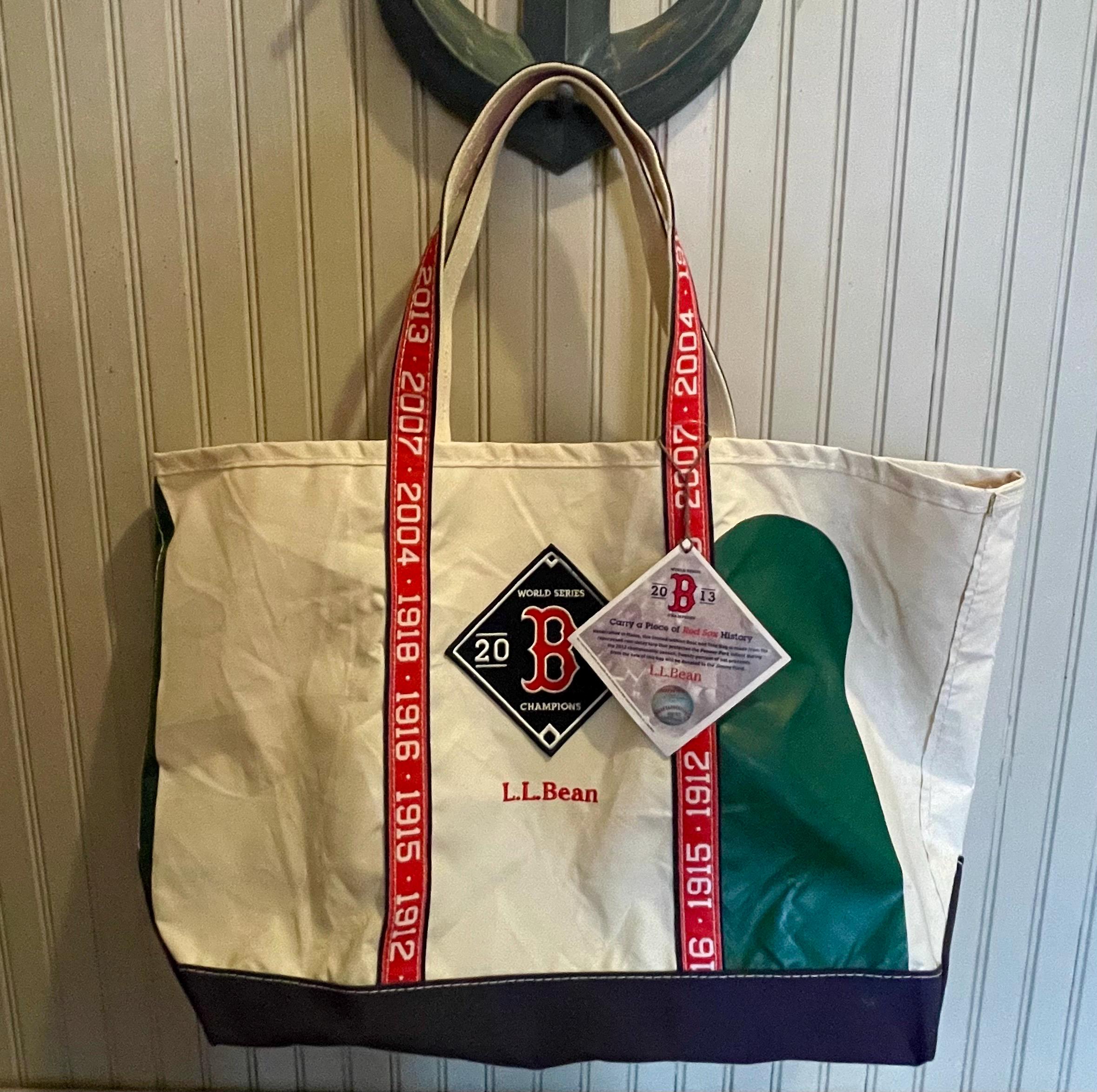 LL Bean Red Sox Commemorative Tote Bag, Made From Tarp, Big Papi