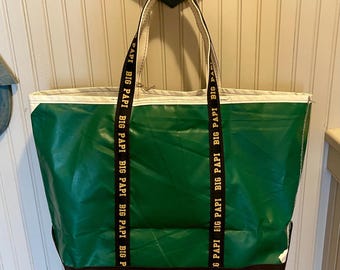 邦楽 BIM / BOSTON BAG /2LP LL Bean Red Sox Commemorative Tote Bag, Made From Tarp, Big Papi