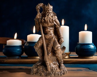 Neptune Statue Neptune Greek God of the Sea or Poseidon Roman God Aquarium Statue Poseidon Statue Greek God Neptune Ancient God Statue Zeus