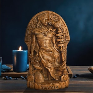 Obatala Statue Orisha Ọbatala Oshala Sky Father and the Creator of Human Bodies Obatala Statue Estatua Orisha Statue Orula Oshun Chango