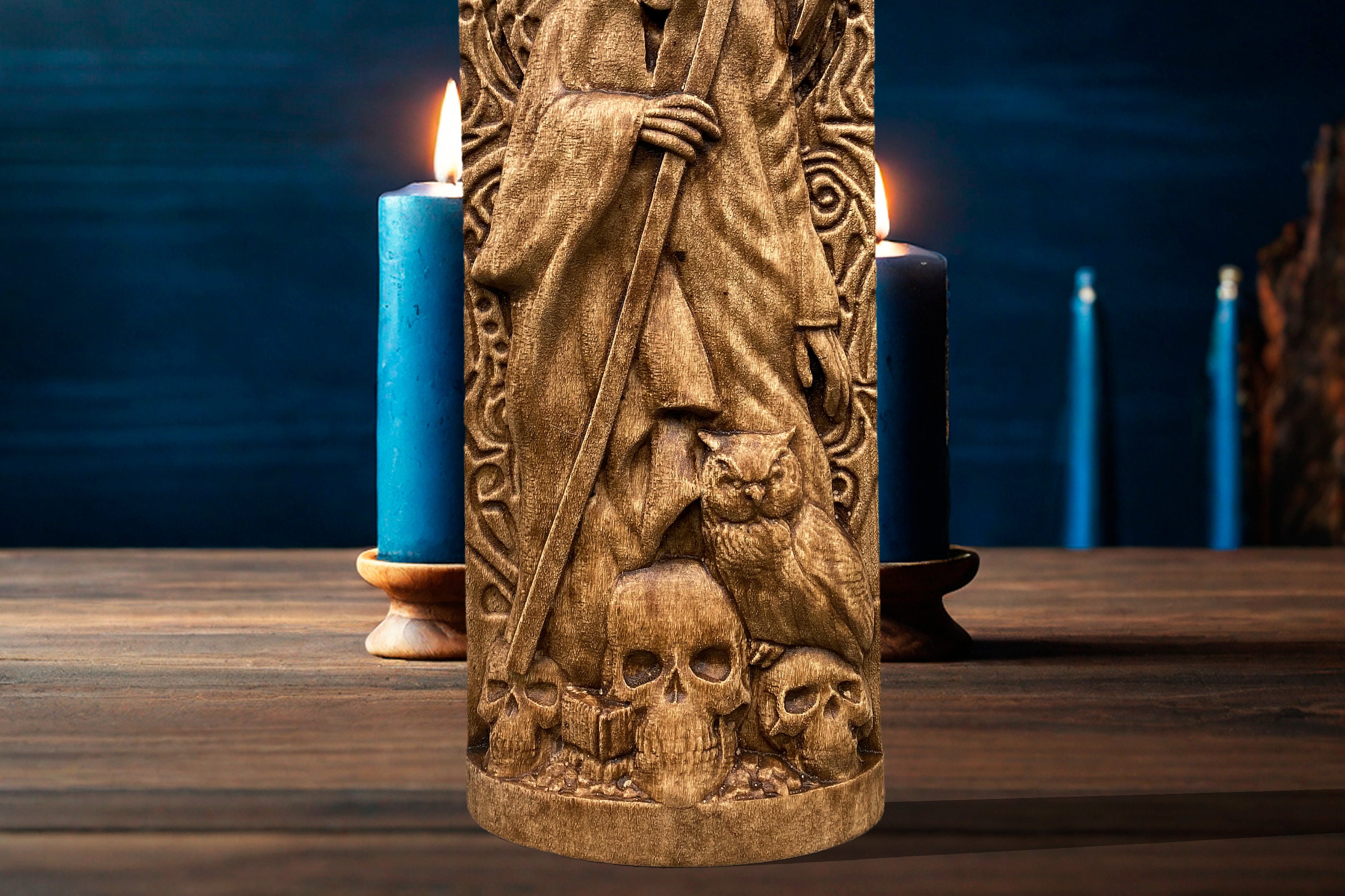 Santa Muerte Statue Altar Mexico Symbols Skull Santa Muerte Altar Holy 